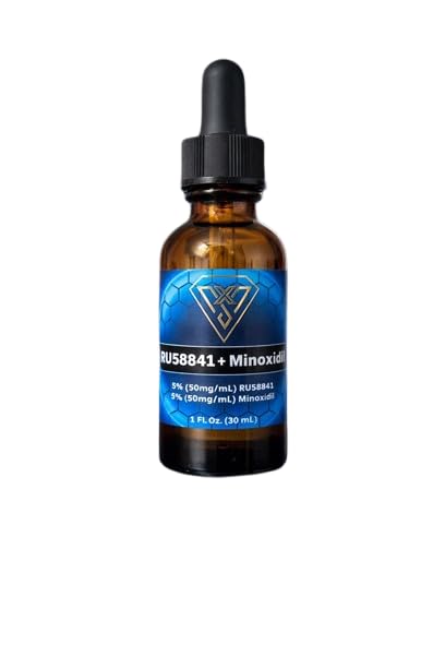 RU58841 Hair Regrowth Treatment with Minoxidil - Extra Potent Formula for Thicker Hair