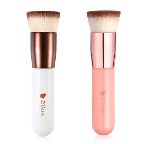 DUcare Flat Top Kabuki Foundation Brush Set - 2pcs