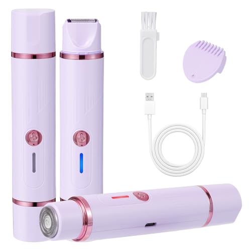 SYAWS 2-in-1 Electric Bikini & Facial Hair Trimmer - Rechargeable Shaver