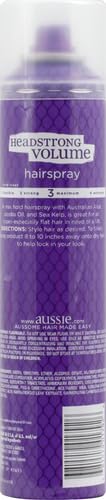 Aussie Headstrong Volume Hairspray - Maximum Hold, 10 Oz