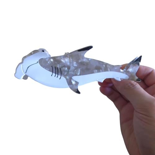 Hammerhead Shark Hair Claw Clip - Durable Acetate Novelty Hair Accessory