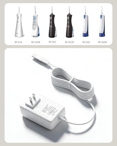 PUIMIT 3V Water Flosser Charger for WP360 WP360W WP450 WP450W
