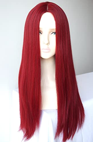 Long Red Straight Wig for Sally Costume - Synthetic Cosplay Wig (LW3284)