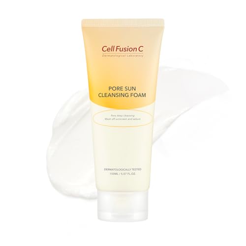 Cell Fusion C Pore Cleansing Foam - Deep Cleansing Facial Cleanser for Sensitive Skin, 150ml