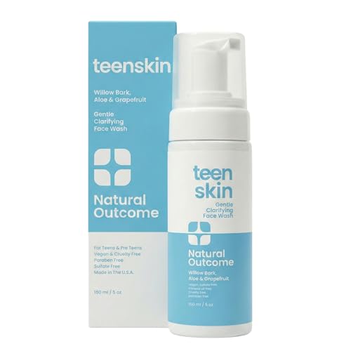 Natural Outcome Teen Skin Face Wash - Gentle Foaming Cleanser for Acne Prevention, 5 oz