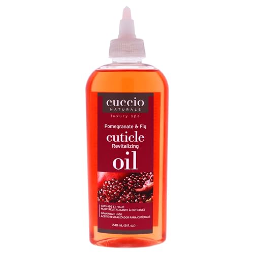 Cuccio Naturale Pomegranate & Fig Revitalizing Cuticle Oil 8 Oz - Hydrating, Nourishing, Paraben-Free