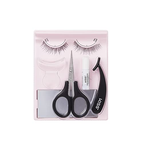 KISS Lashes Beginner's All-In-One Lash Extensions Kit - Negro (Pack of 2)