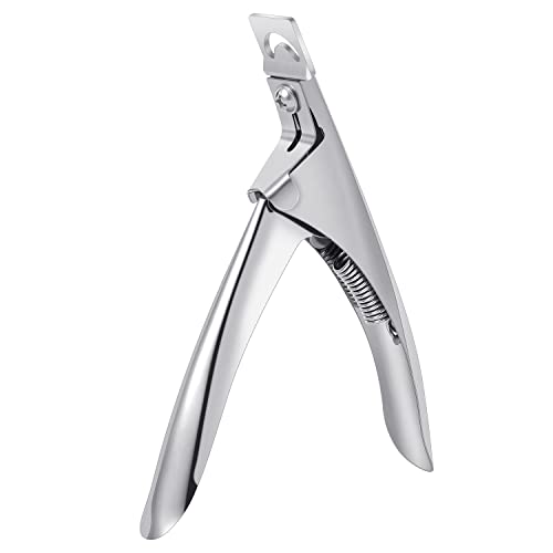SUMAJU Professional Acrylic Nail Clipper - Ergonomic Stainless Steel with Curved Handle