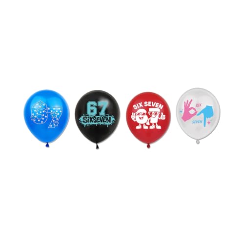 67 Birthday Decorations Set with Banner, Cake & Cupcake Toppers