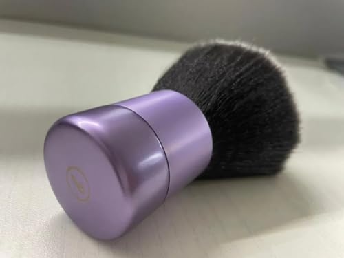 BevyGold Violet Large Kabuki Powder Brush - Ultra-Soft Face & Body Makeup Tool
