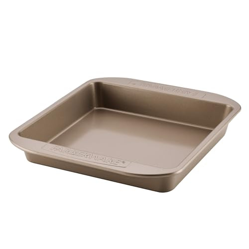 Farberware 9-Inch Nonstick Square Cake Pan - Mocha Finish
