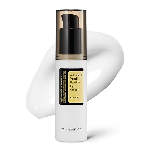 COSRX Snail Mucin Peptide Under Eye Cream, 73.7% Snail Mucin and Niacinamide, Eye Care, Eye Cream Anti Aging, Korean Eye Cream for Dark Circles, Korean Skin Care, 0.84 fl oz