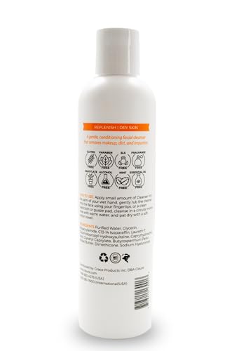 Cleure Gentle Face Cleanser for Dry Sensitive Skin, 8 Fl Oz