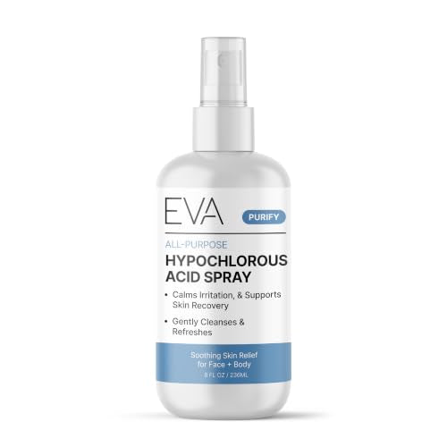Eva Naturals Hypochlorous Acid Face & Body Mist 8 oz – Hydrating Skin Refresher for All Skin Types