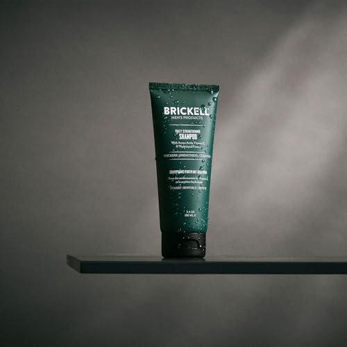 Brickell Men's Daily Strengthening Shampoo 3.4oz - Mint & Tea Tree Oil
