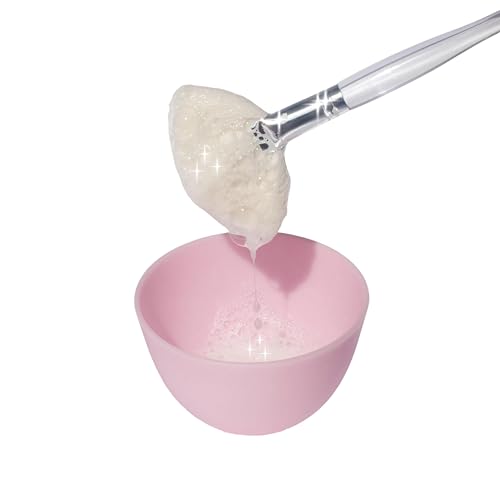 Natural Fluffy White Goat Hair Soft Fan Brush for Skincare & Esthetician — Large