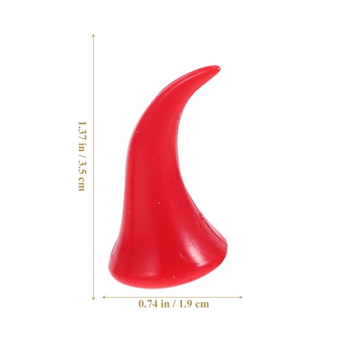 Red Devil Horn Hair Clips - Halloween Cosplay Hair Accessories for Girls & Women
