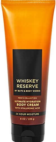 Bath & Body Works Whiskey Reserve Body Cream, 8 Oz - Shea Butter & Hyaluronic Acid