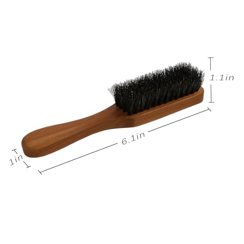 Menesia Boar Bristle Beard & Mustache Brush - Travel Size