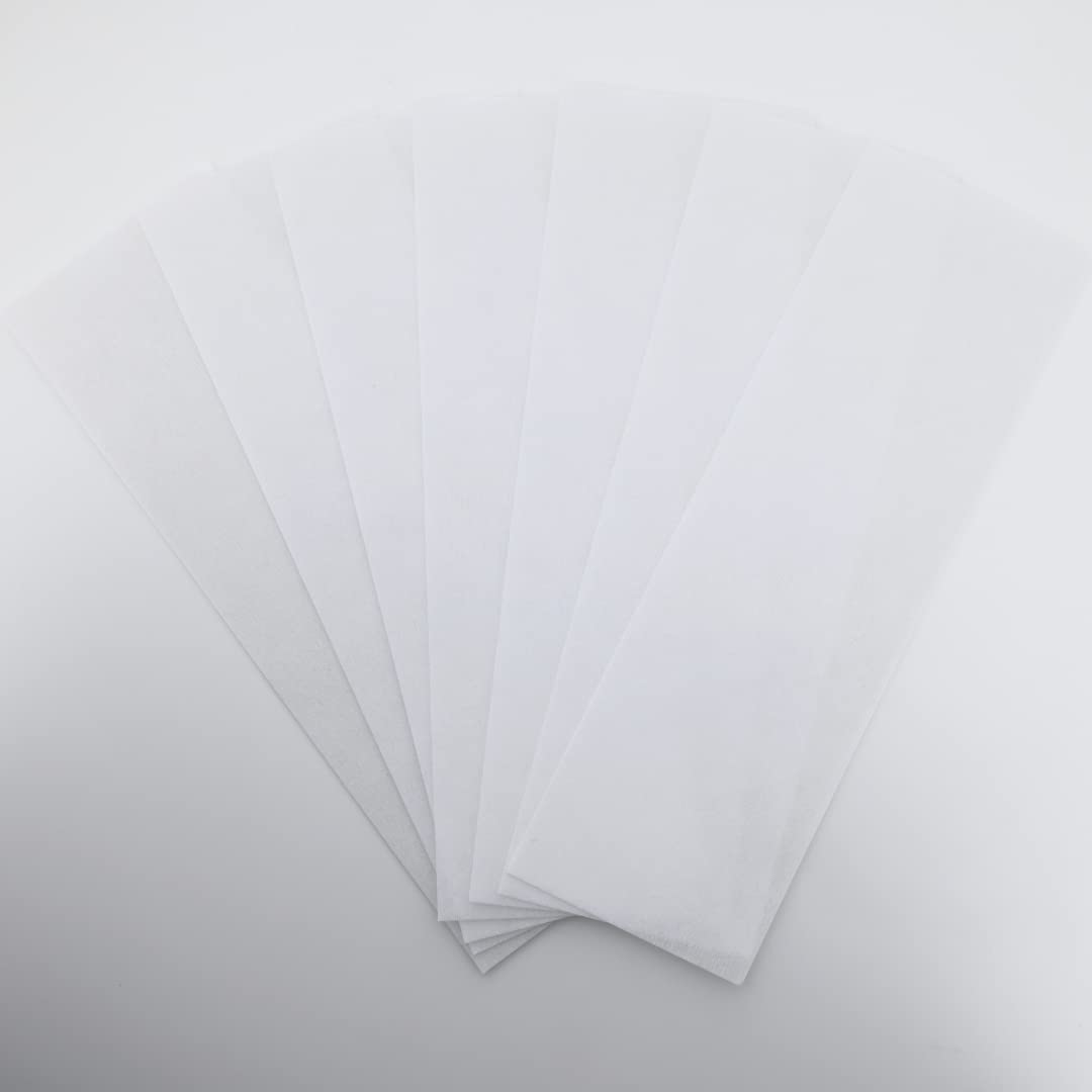 Omwah Beauty Facial and Body Non Woven Epilating Wax Strips Large 3 x 9 Hair Removal 400 Count