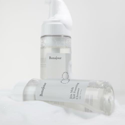 BONAJOUR Jeju Milk Low pH Foaming Cleanser for Sensitive Skin 5.3 fl oz