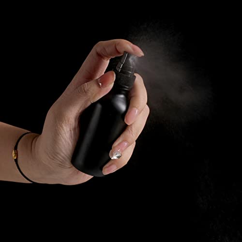 NOOEEISS Frosted Black Glass Spray Bottles 2 oz, 24 Pack - Refillable Fine Mist Containers