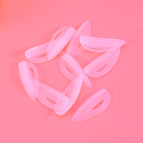Lurrose Silicone Eyelash Lift Rods - 10 Pairs Reusable Lash Perming Pads