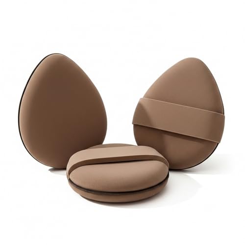 ACCOF 3Pcs Teardrop Double-Sided Makeup Sponges with Elastic Band