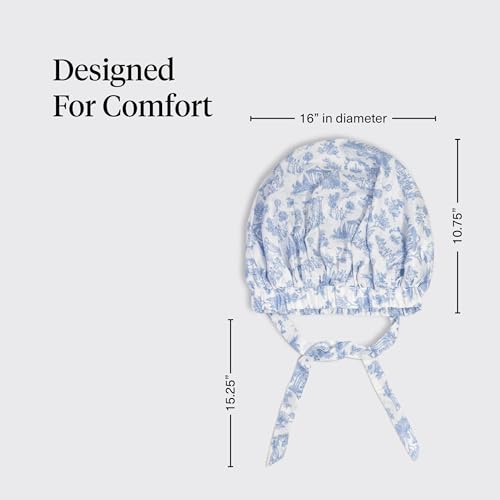 Kitsch x Bridgerton Satin Bonnet for Sleeping - Garden Toile | Hair Care