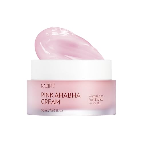 NACIFIC Pink AHA BHA Facial Cream 50ml - Hydrating Exfoliator