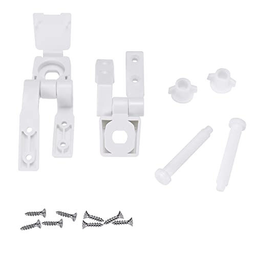 Canomo Universal Toilet Seat Hinges Replacement - 2 Pairs