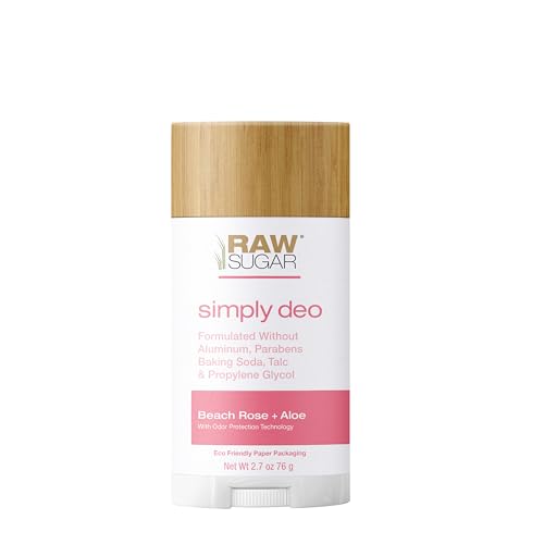 Raw Sugar Whole Body Deodorant Stick - Aluminum-Free Beach Rose + Aloe