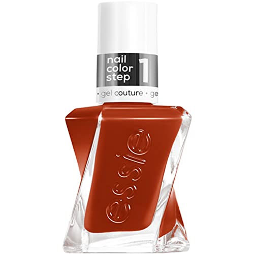 essie Gel Couture Nail Polish - Long-Lasting Amber Brown, Vegan