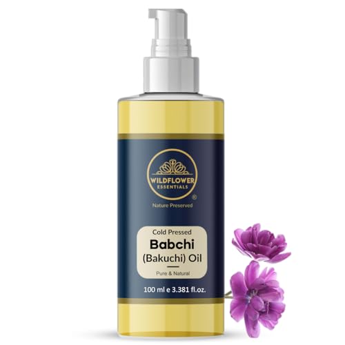 Bakuchi Oil (Babchi) 100% Natural Cold Pressed Carrier Oil 100ml with Pump