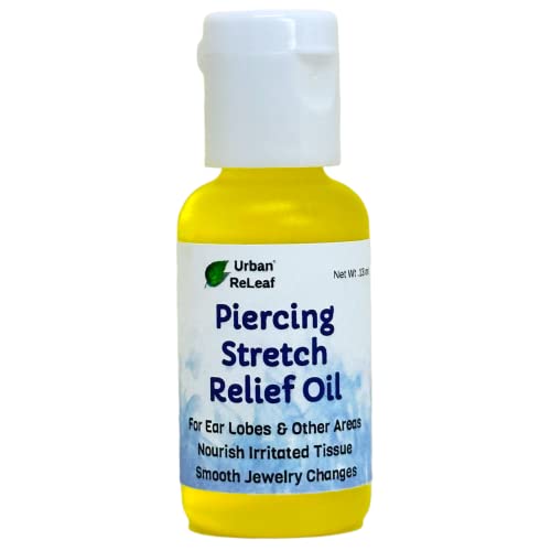 Piercing Stretch Relief Oil for Ear Lobes & Piercings - Natural Nourishing Care