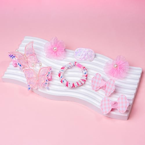26pcs Kids Hair Clips and Bands Set - Cute Butterfly Hairpins