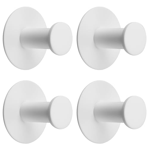 SAYAYO Self-Adhesive Hooks - Waterproof Stainless Steel, 4 Pack