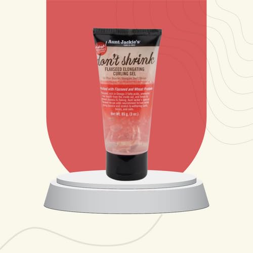 Aunt Jackie's Flaxseed Curling Gel for Natural Hair 3 Oz - Elongating & Frizz Control