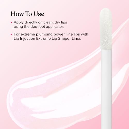 Too Faced Lip Injection Lip Plumper - Travel Size, Clear, Maximize Fuller Lips