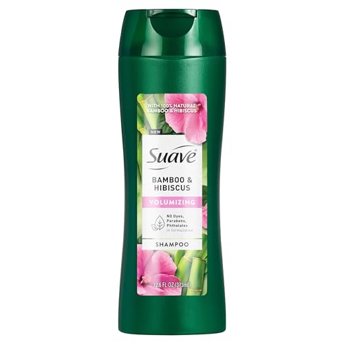 Suave Bamboo & Hibiscus Volumizing Shampoo for Fine Hair - 12.6 oz