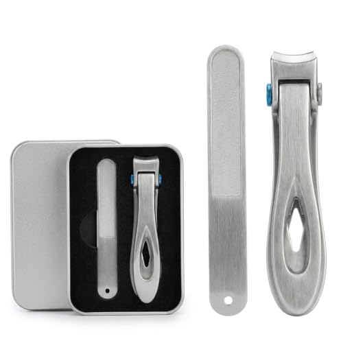 Groiha Wide Jaw Nail Clippers for Thick Nails - Ergonomic Heavy Duty Design
