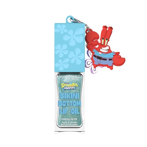 wet n wild SpongeBob Bikini Bottom Cooling Lip Oil - 1 Count, Hydrating & Sparkling
