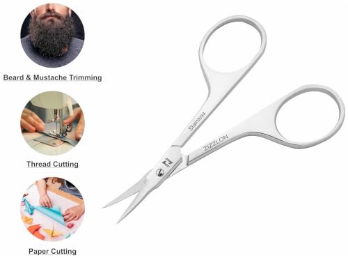 ZIZZLON Professional Cuticle Scissors with Curved Blade
