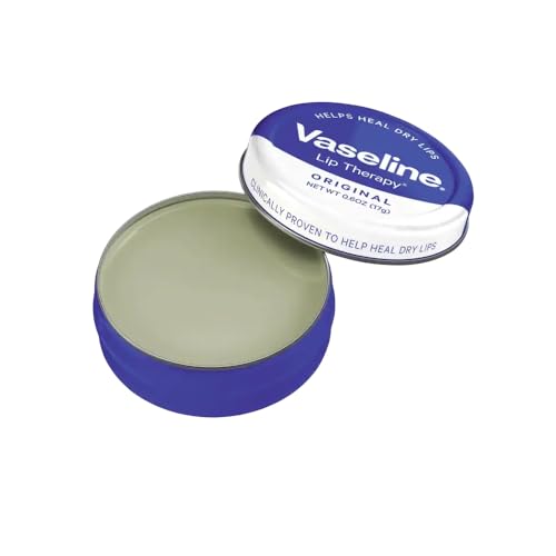 Vaseline Lip Balm Tin Pack of 3 - Moisturizing & Healing Lip Care, 0.6 oz Each