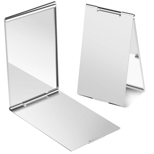 Dimeho Ultra Slim Portable Folding Makeup Mirror - 2 Pcs