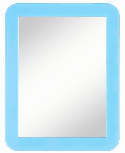 Magnetic Locker Mirror - 5.25" x 7" Real Glass for School & Office