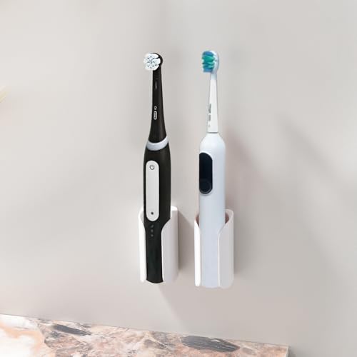 HAVICATO Electric Toothbrush Holder - Wall-Mounted Organizer, Pack of 2