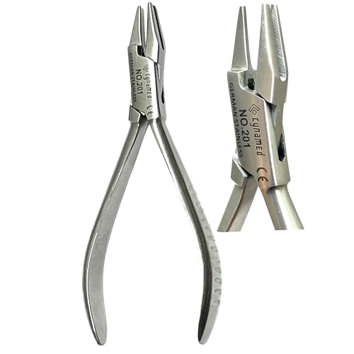 Premium German Stainless Orthodontic Aderer Plier - 3 Prong Dental Wire Bending Tool