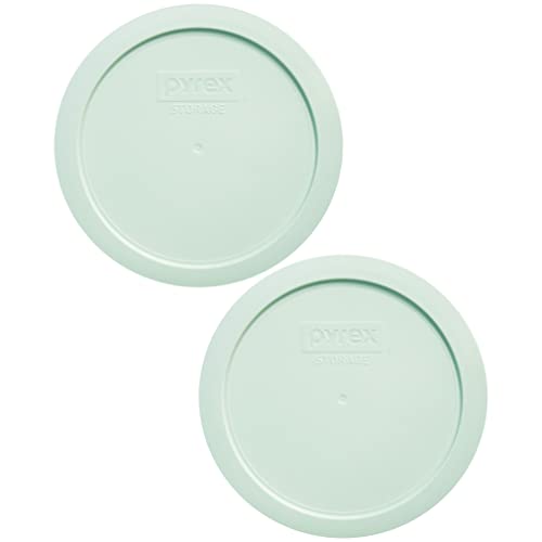 Pyrex 7200-PC Replacement Lids (2-Pack) - 2-Cup Sage Green, BPA-Free