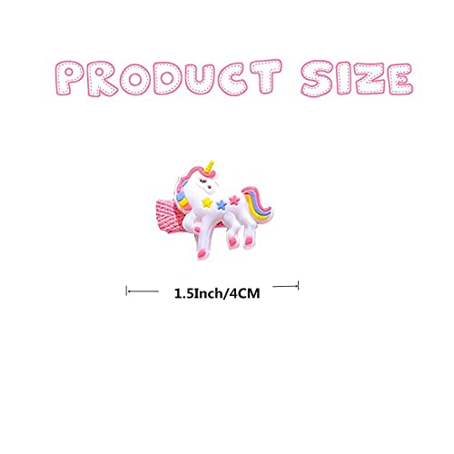 Cute Animal Hair Clips for Girls - 10 Pcs Colorful Barrettes